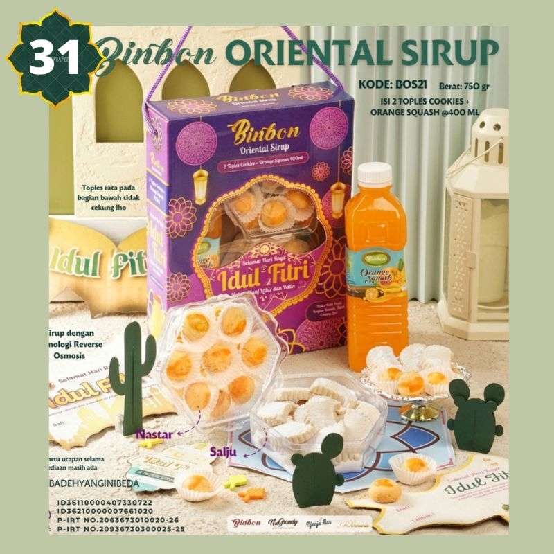 

BINBON ORIENTAL ISI 1 SYRUP 2 KUE
