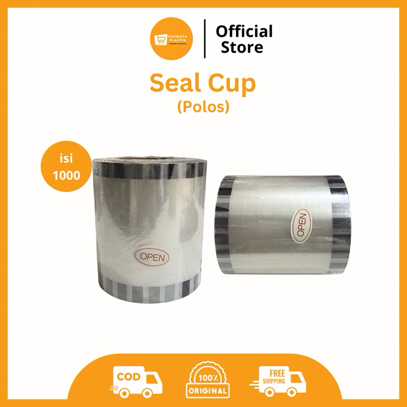 Cup Sealer Polos Seal Cup Press Minuman 1000 lembar