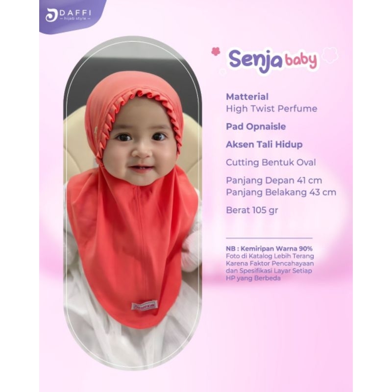 Hijab Daffi Senja Baby hijab bayi instan jilbab instan bayi ORI Daffi