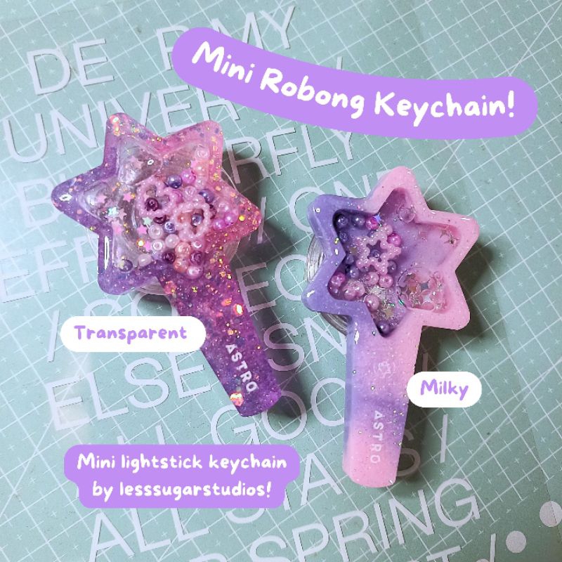 MINI LIGHTSTICK KEYCHAIN ASTRO ( gantungan kunci lightstick Aroha )