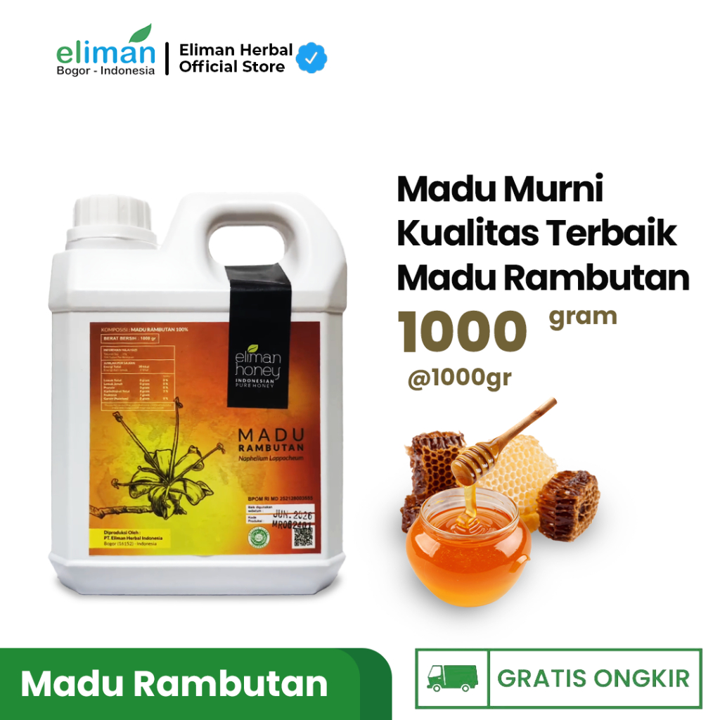 

ELIMAN - Madu Rambutan 100% Madu Murni 1 Kg