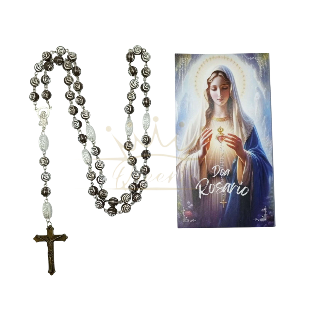 Rosario Salam Maria Dan Paket Lembar Doa | Rosario Salam Maria Beads Mawar