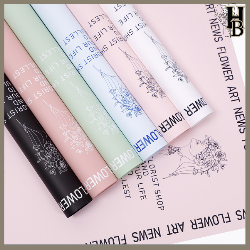 

20 LEMBAR Kertas Bunga Buket Wrapping Paper Cellophane Florist 6123