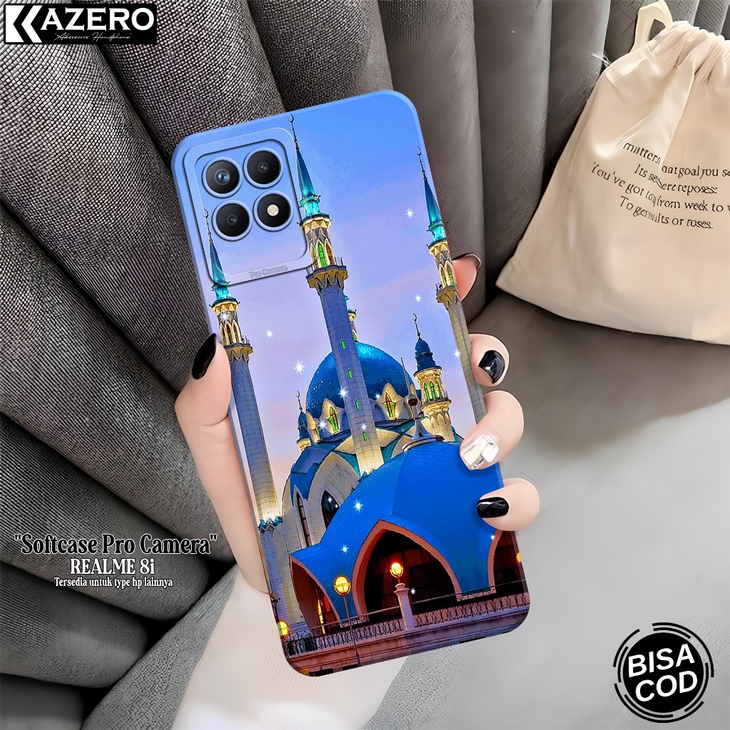 Silikon HP Realme 8i - Fashion Case Masjid - Softcase Realme 8i - Case Realme 8i - Kesing Realme 8i 