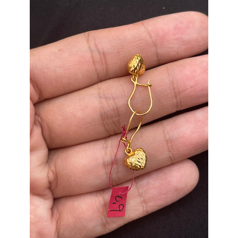 anting hati model full anting gantung
