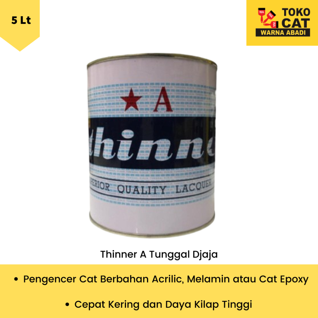 Thinner Tunggal Djaja A Biasa 5 Liter