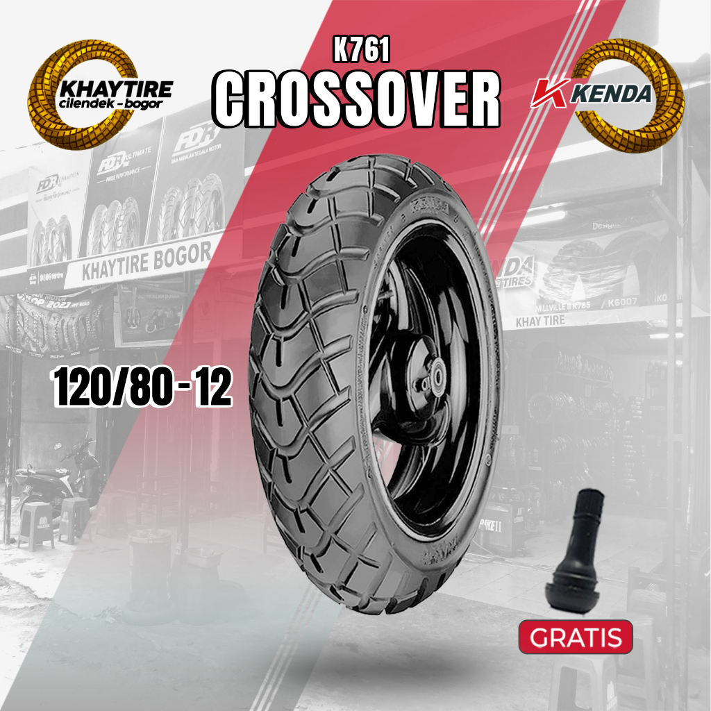 Ban Motor KENDA K761 120/80 Ring 12 Tubeless