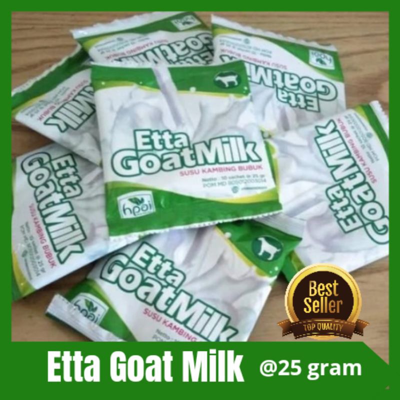 

ETTA GOATMILK HNI (5 SACHET)Susu Kambing etawa Jaminan Asli Halal