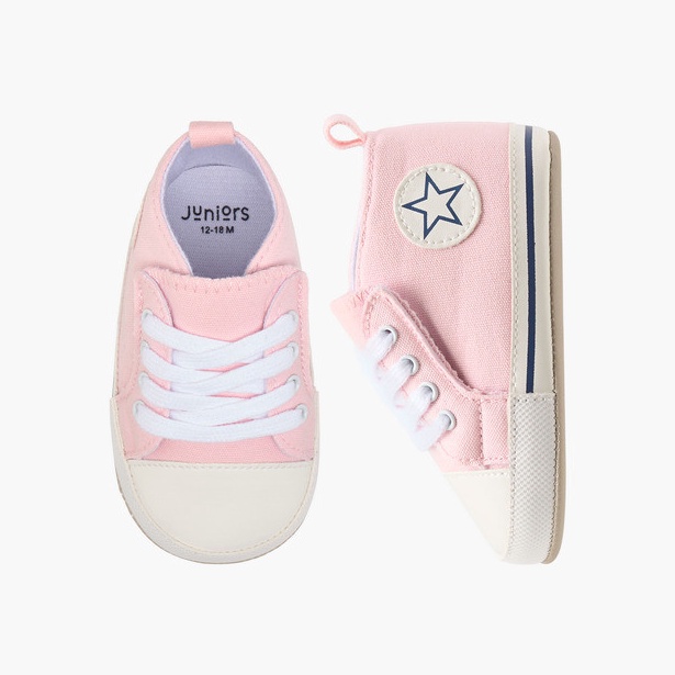 KODE S12P Babyshop Sepatu Anak Lakilaki Juniors Textured LaceUp Booties