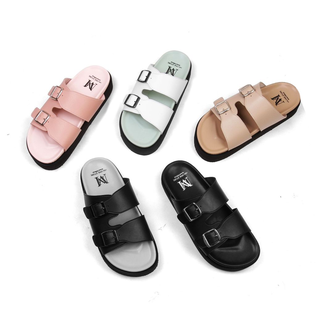 MN ONE - Sandal LEXI  | Sandal Wanita | Sandal Wanita Flat | Sandal Wanita Anti Slip / Sandal Slip