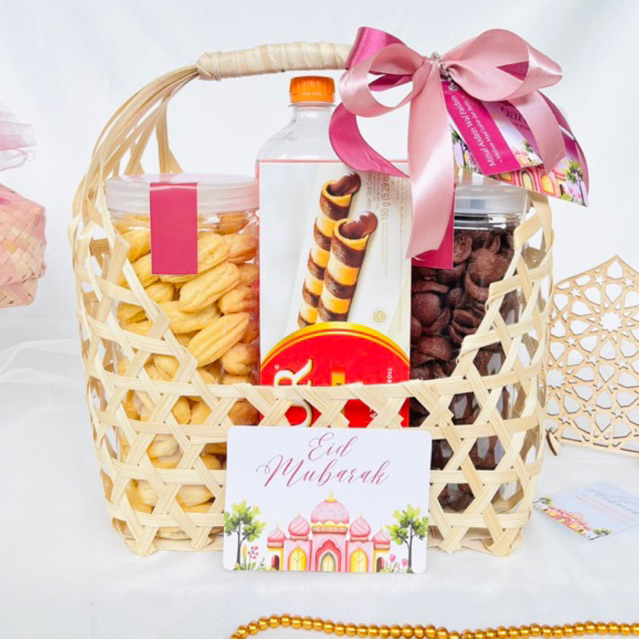 

HAMPERS IDUL FITRI/PARCEL MURAH UNIK COOKIES ANYAMAN BAMBU