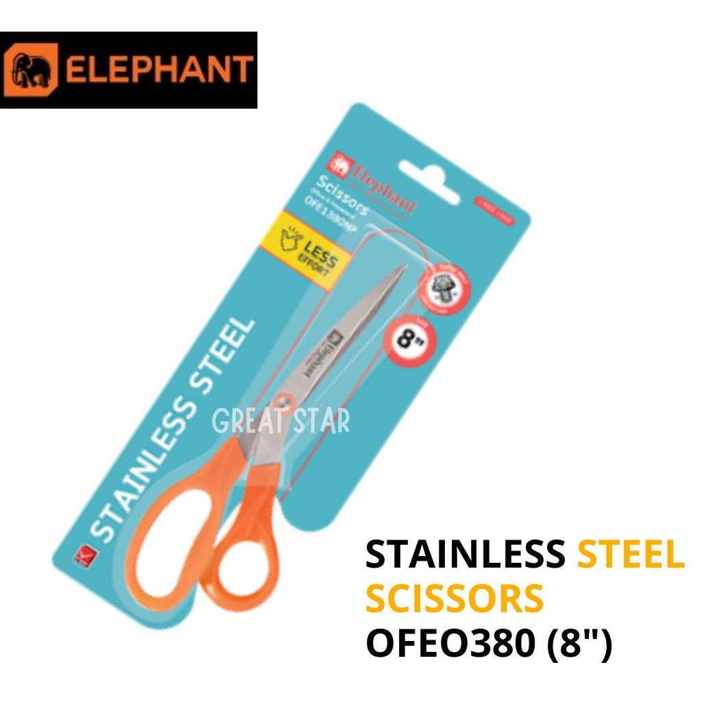 

Gunting Elephant Stainless Steel Scissors OFE0380 (8" )