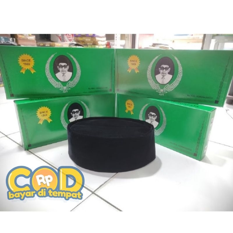 Peci dua kunci | Songkok nasional | Peci dua kunci cap 2 | ORIGINAL 100% | Peci legendaris Tinggi 9,