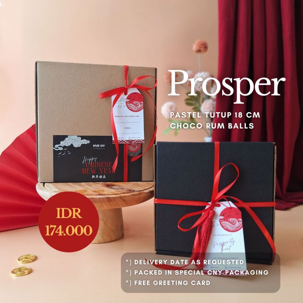 

CNY Hampers IMLEK / PARSEL Sincia / Lunar Parcel - Pastel Tutup Chocolate Rum Balls