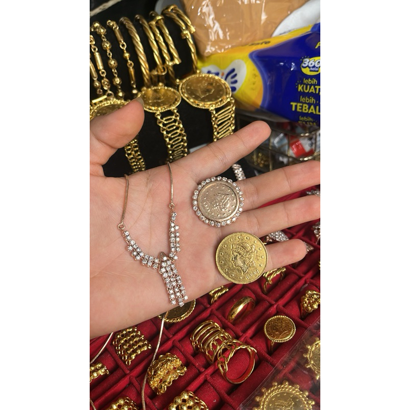 klng berlian tempahan,Bros rupiah kcl polos,cincin tempahan rupiah mata