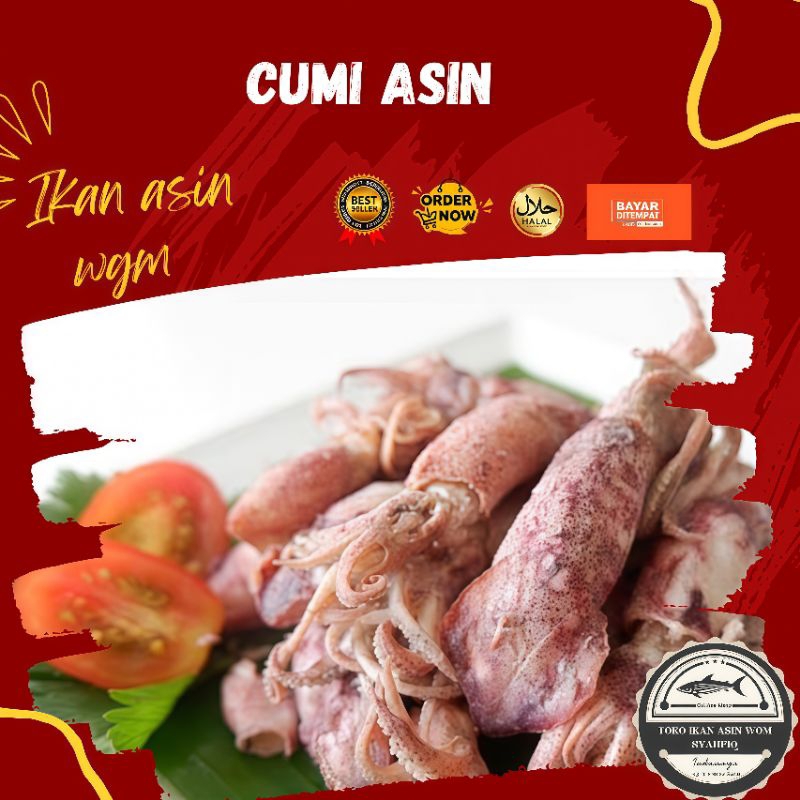 

cumi asin/cumi kering/cumi asin kering 250gram 500gram