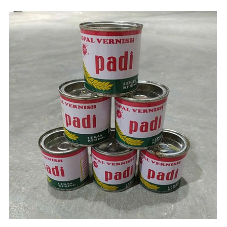 vernis padi kaleng kecil 100cc copal vernis