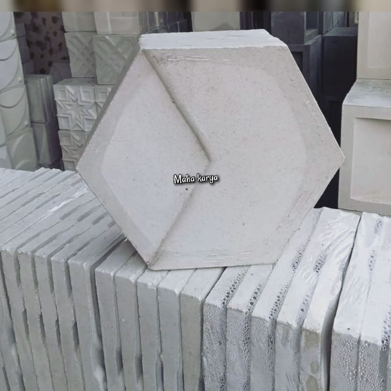 wall panel 3D panel beton motif panah