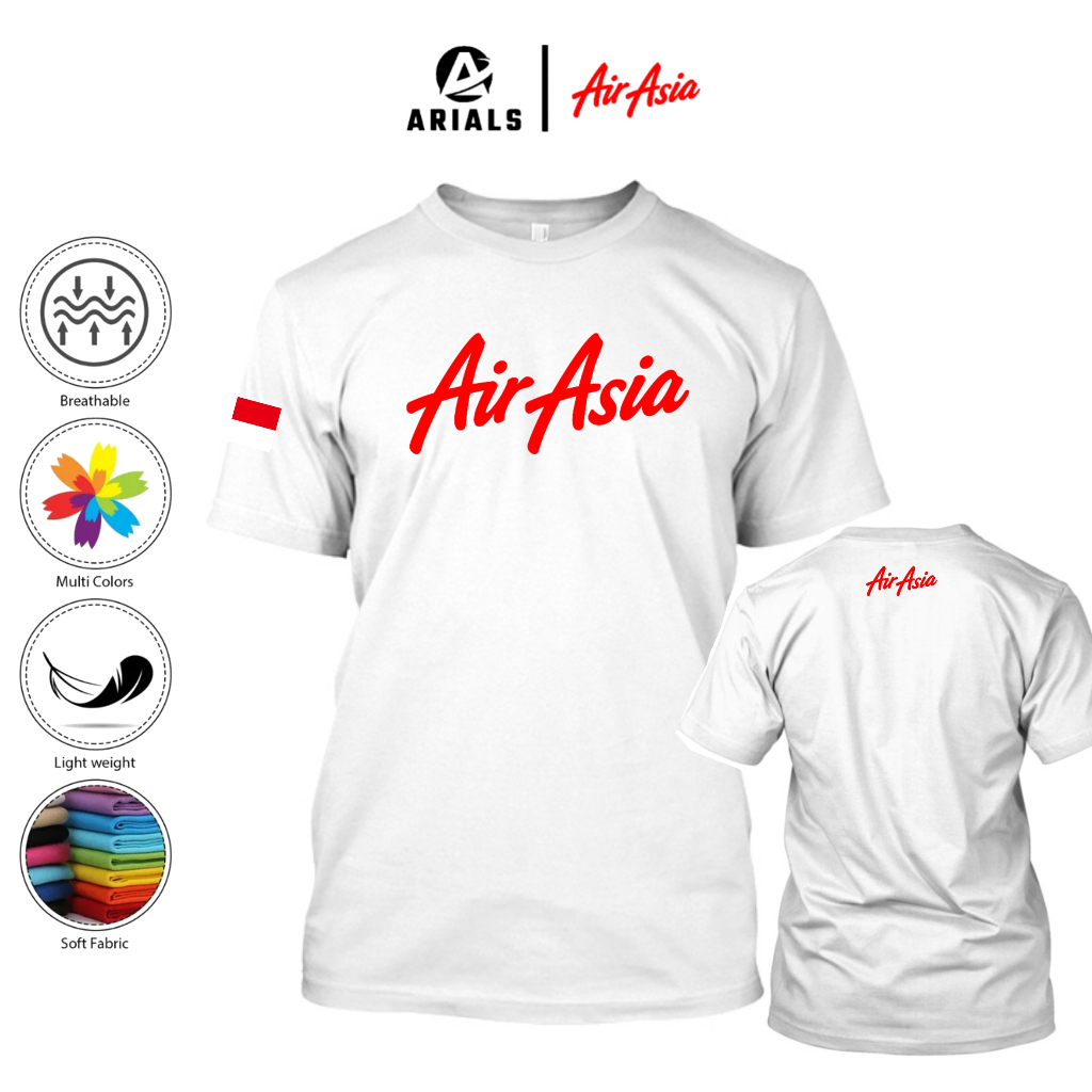 Arials Kaos Baju Maskapai AirAsia Indonesia