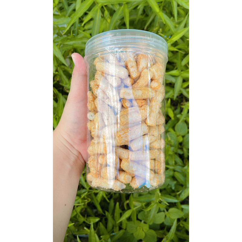 

kerupuk stik ikan rasa pedas toples