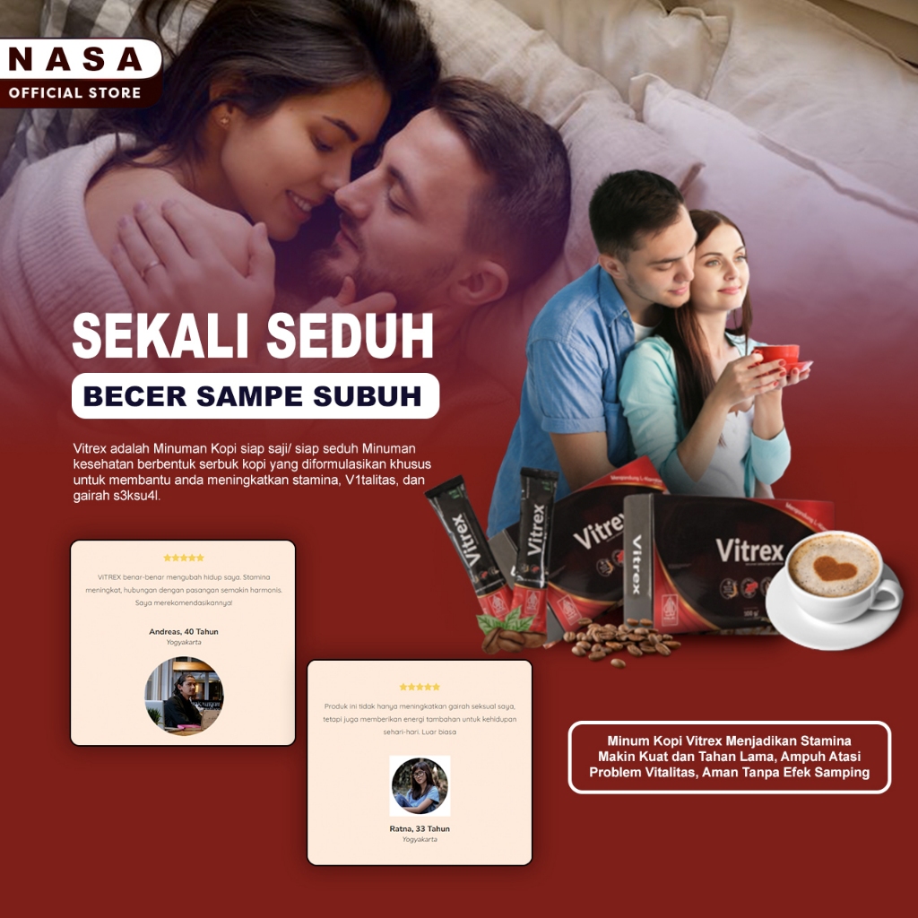 

Kopi Vitrex Original Penambah Stamina Pria Dewasa Kuat Tahan Lama