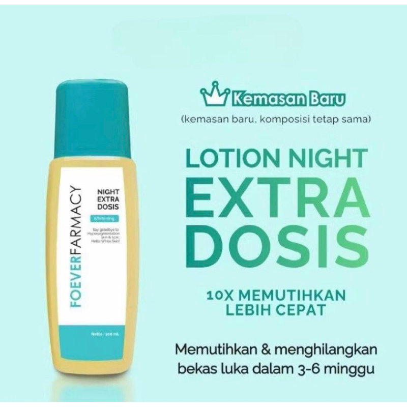 Night Lotion Extra Whitening Foever Farmacy
