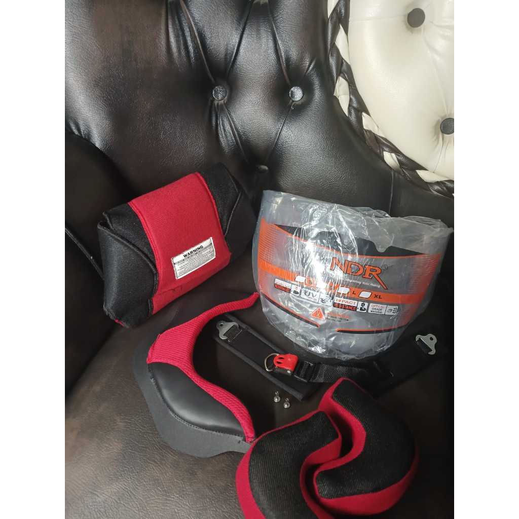 Paket komplit busa kyt dj maru kancing klip PLASTIK + KACA HELM KYT DJ MARU + FREE SHAMPO MOTOR