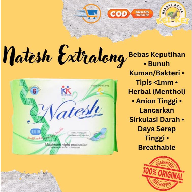 Pembalut Natesh Extra Long Original