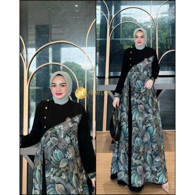 lucia  dress by new lusy /gamis new lusy terbaru