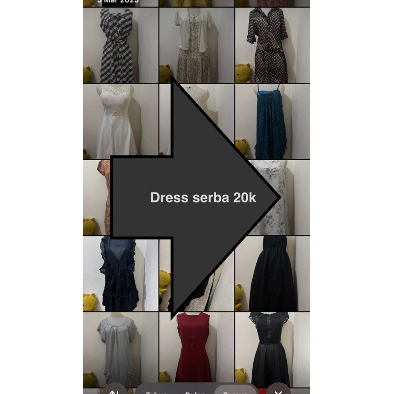 dress murah/pakaian wanita/dress motif/polos/preloved/dress ukuran s-m/dress press body dan jumbo mu
