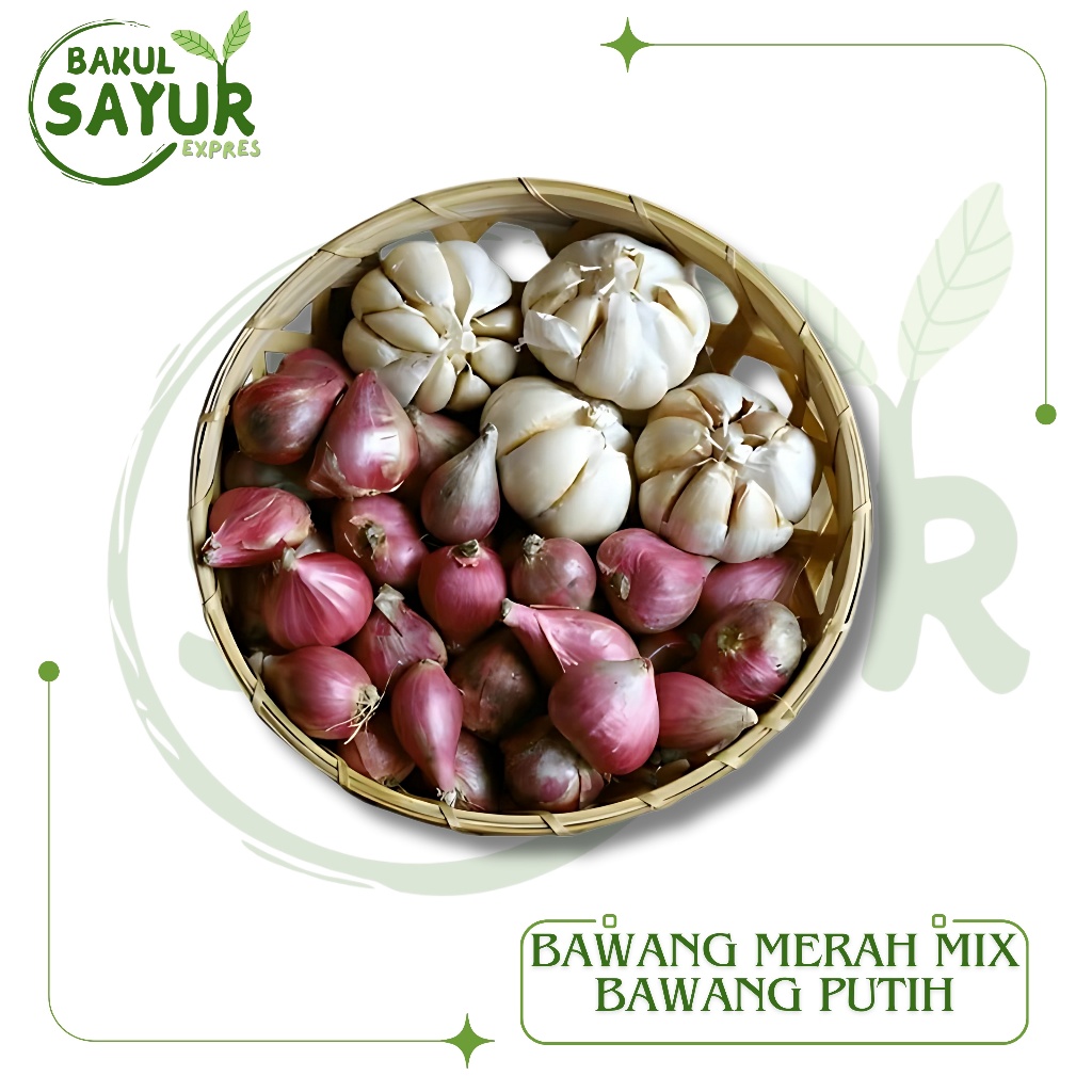 

Bawang Merah Mix Bawang Putih 150gr - 250gr