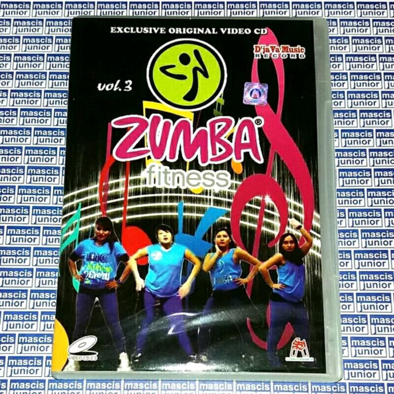 VCD Senam Zumba Fitness Vol. 3 Aerobik Salsa Cha Cha Tango Mambo Dance V CD ORIGINAL