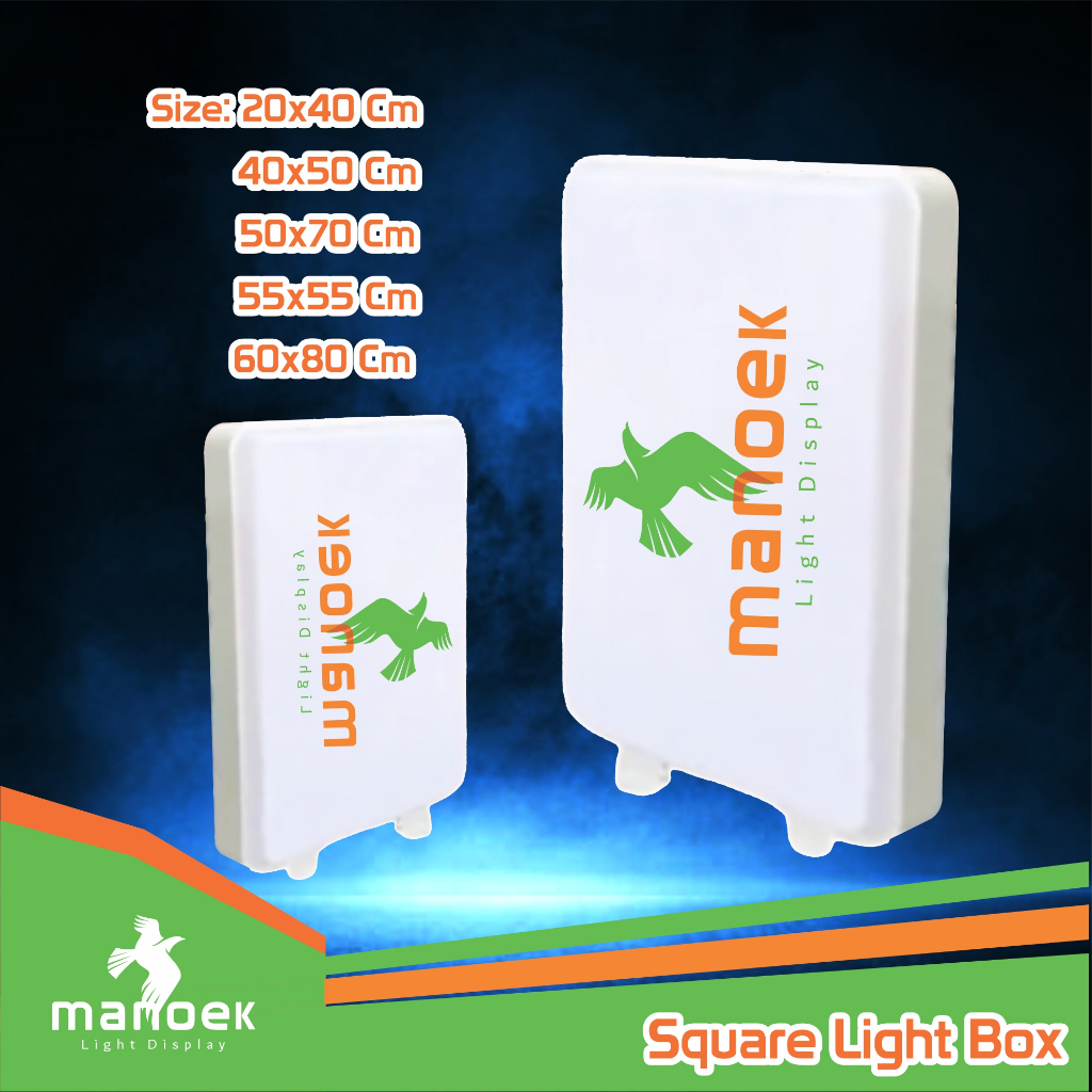 Square Light Box/Neon Box Kotak/Light Box/Neon Kotak/Neon Box Kotak 2sisi/Capsul Light RF115 Vacuum