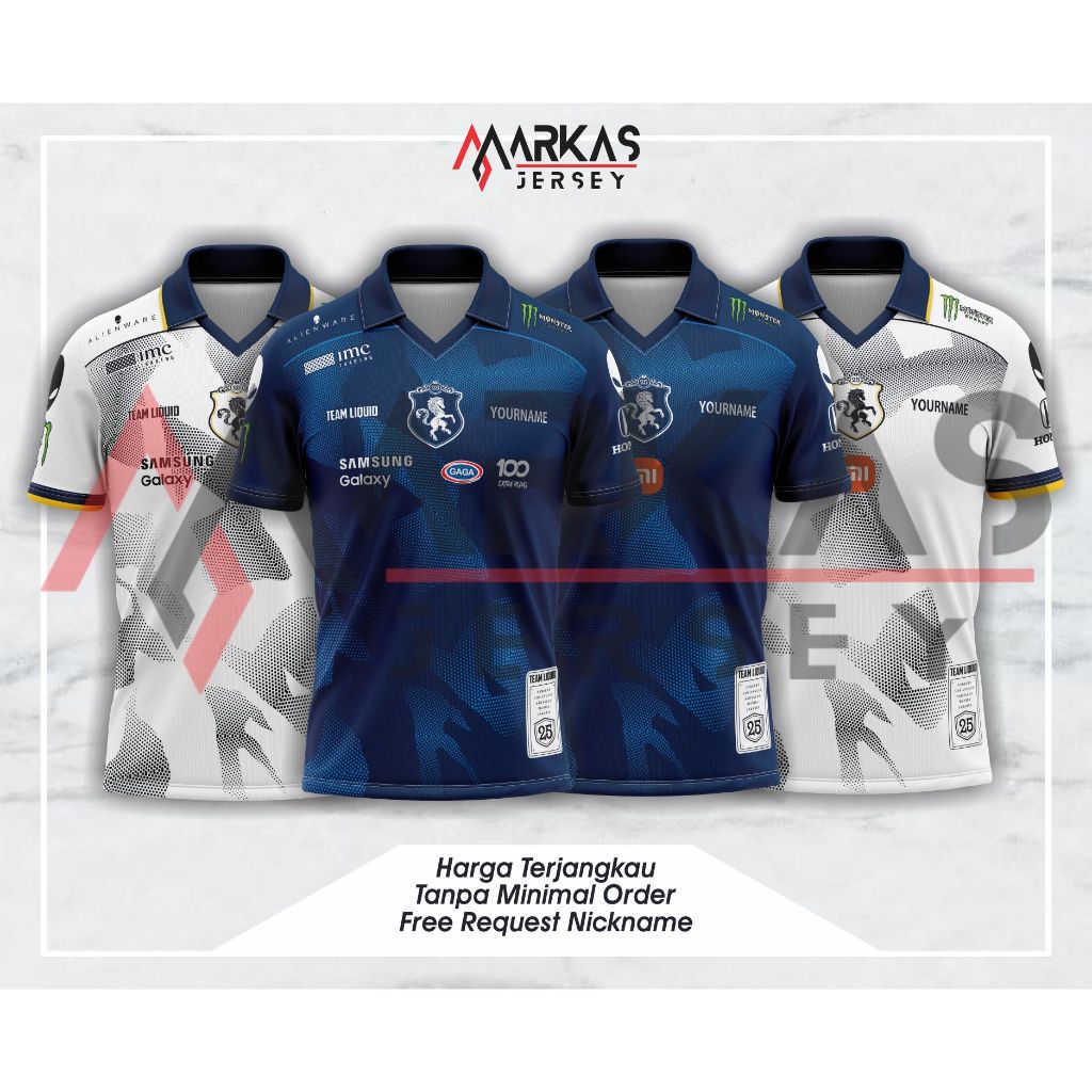 JERSEY BAJU KAOS TEAM LIQUID ESPORTS LIQUID AURA LIQUID ECHO TERBARU 2025 MPL SEASON 15 MOBILE LEGEN