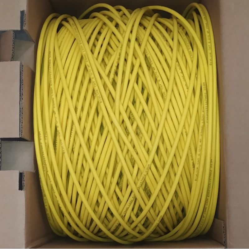 Kabel Data UTP Cat 6 BizLink (sebelumnya Leoni) Yellow @305 meter