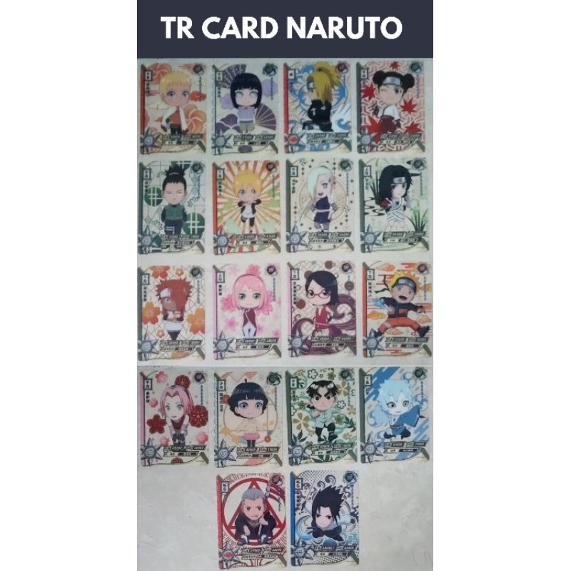 TR/TGR Transparent Card/Kartu Kayou Naruto Chibi TCG/CCG