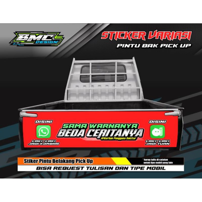 STIKER DECAL PINTU BELAKANG L300