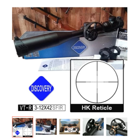 Teleskop senapan angin DISCOVERY VTR 3-12X42 SFIR Reticle HK od 25