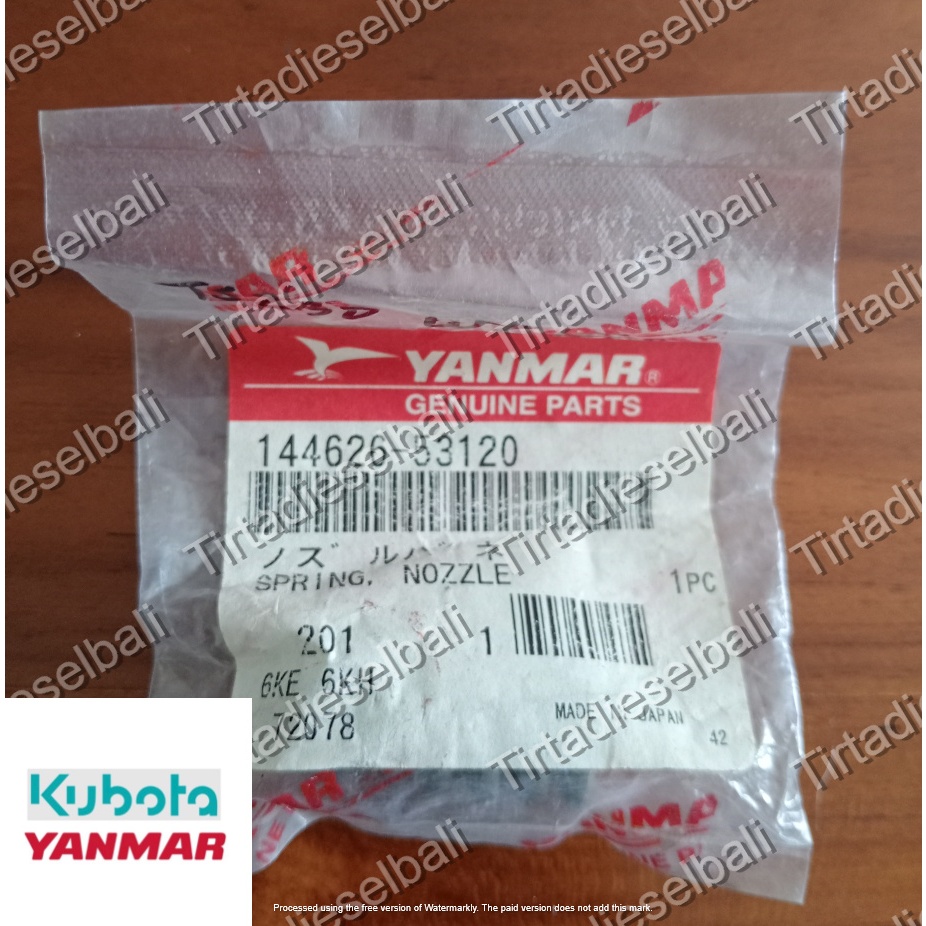YANMAR SPRING NOZZLE PER NOZEL TS 230 144626-53120 ORIGINAL