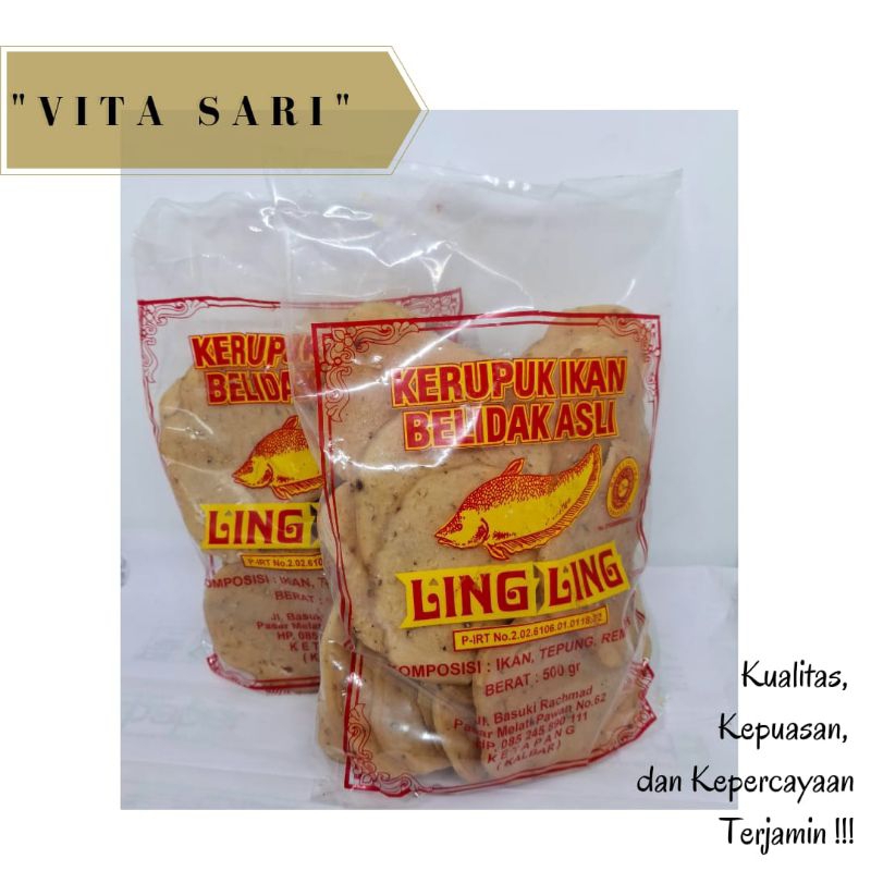 

KERUPUK IKAN BELIDAK /KERUPUK LING-LING 500g