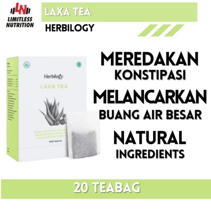 Herbilogy Laxa Tea Slimming Tea Teh Detoks - 20 Teabag