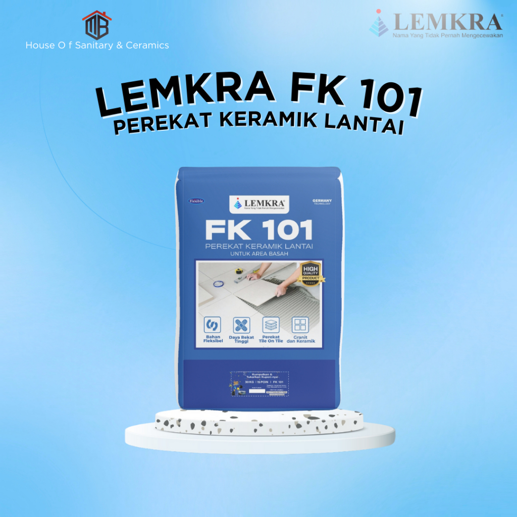 Lemkra FK 101 Perekat Keramik Lantai 30 Kg
