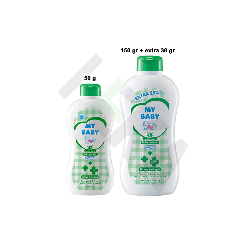 My Baby Powder Biang Keringat - Bedak Bayi Bedak Anak Talek Hijau [Majapahit]