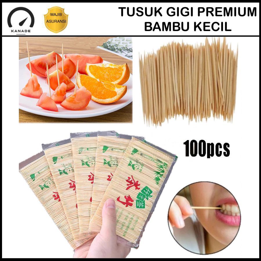 Tusuk Gigi Premium Pembersih Gigi Bambu Tusuk Gigi Bambu Tusuk Gigi Refill Tempat Bambu Kecil