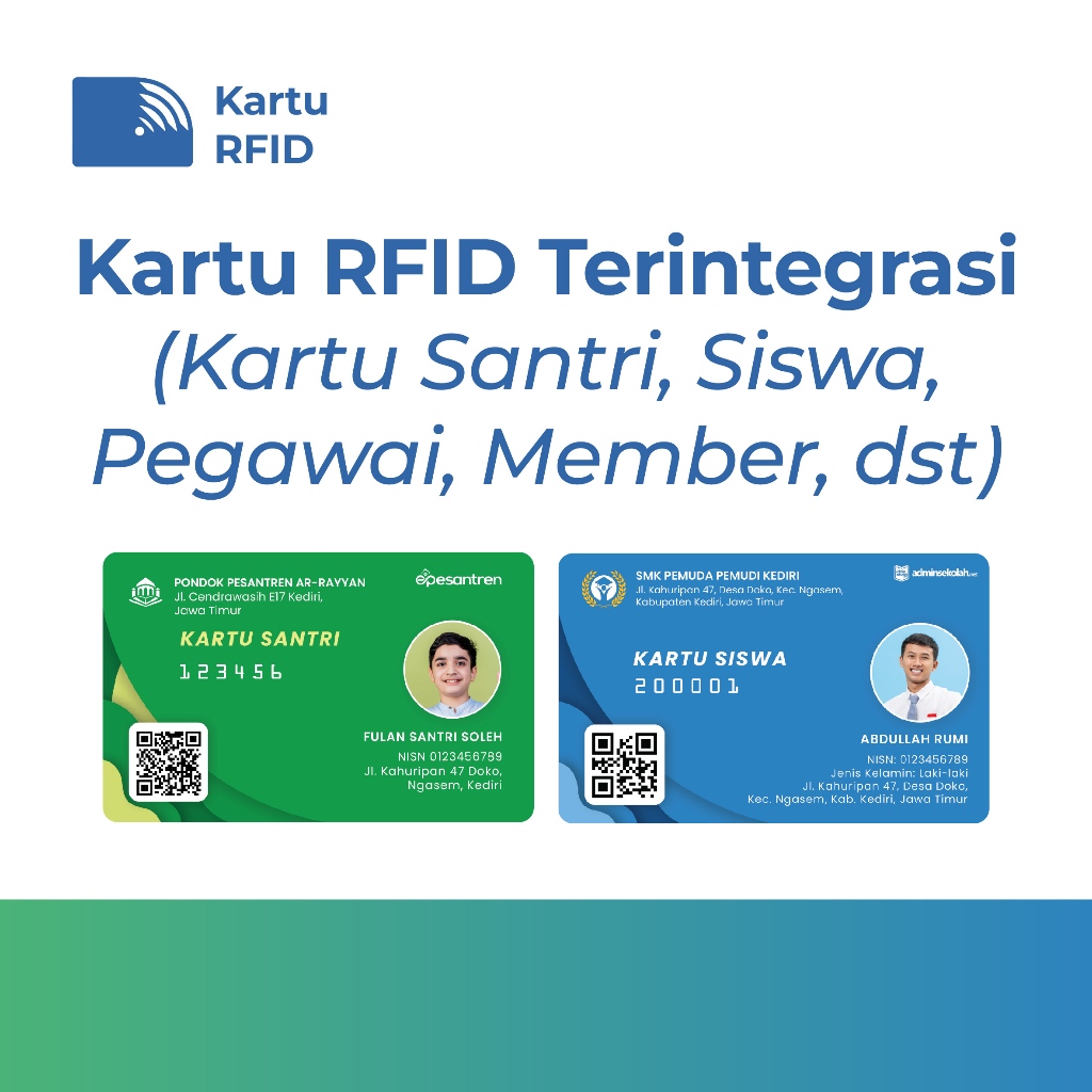 

Kartu Siswa dan Pegawai berbasis RFID