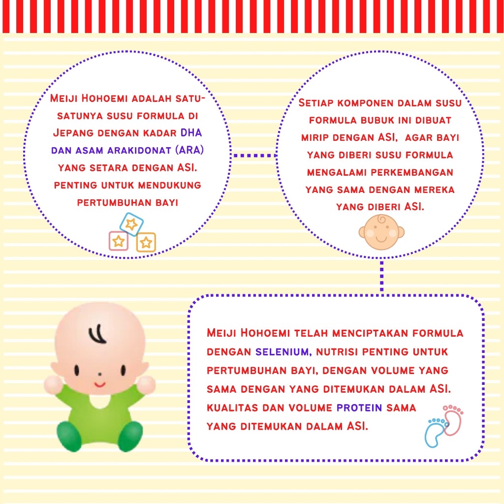 RB7 MEIJI Hohoemi Susu Formula Jepang