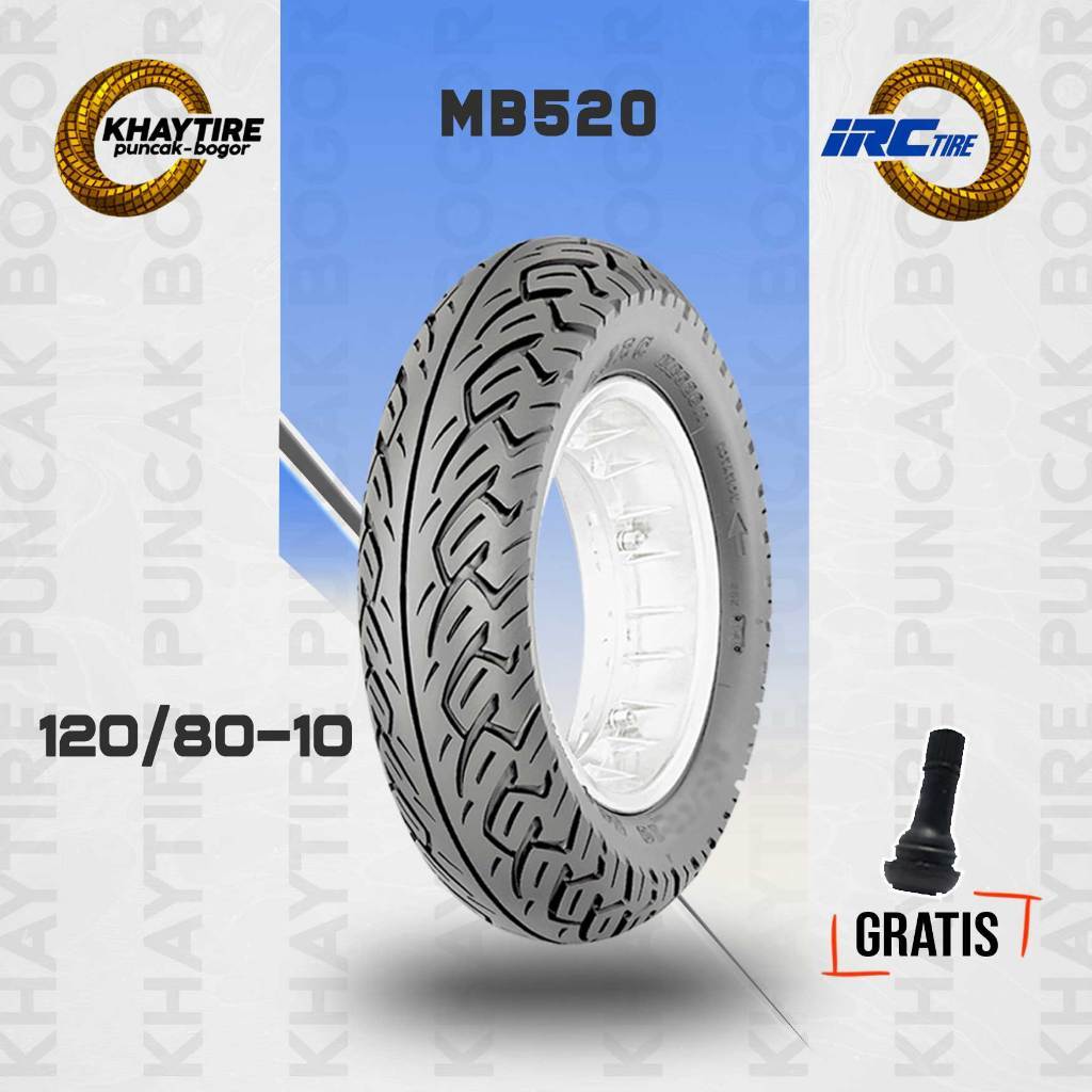 Ban Motor Vespa Matic - KYMCO - IRC MB520 120/80-10 Tubeless