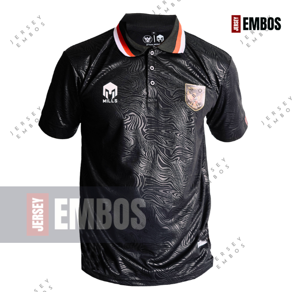 Jersey Timnas indonesia Mills Hitam Dewasa Big size Pria Wanita Unisex