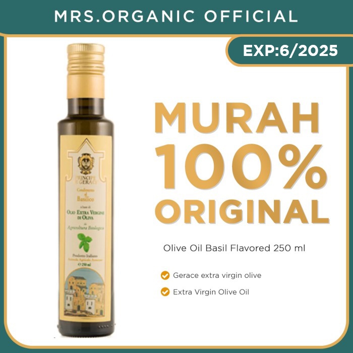 

Mediterranea Foods Organic Extra Virgin Olive Oil Basil Flavored 250