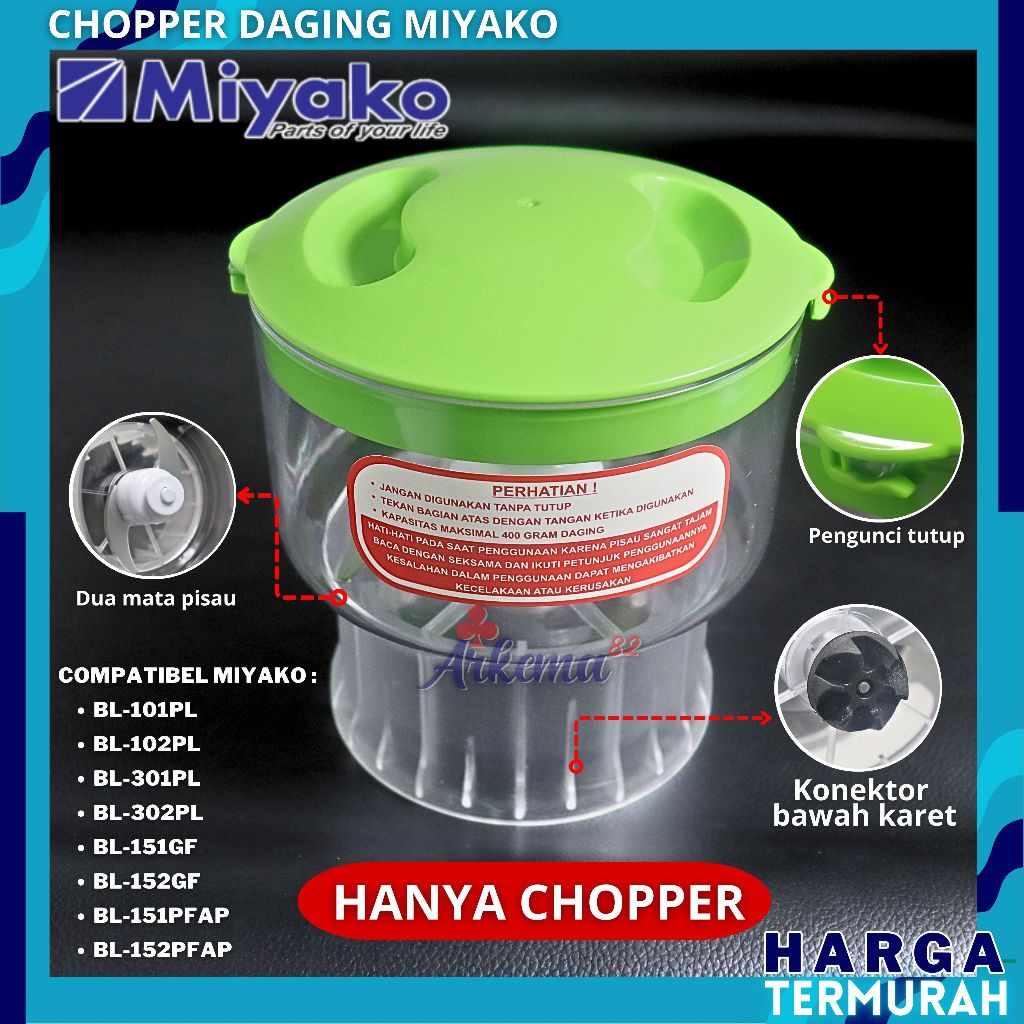 hot deals choper / coper chopper blender daging miyako penggiling daging meat copper blender daging